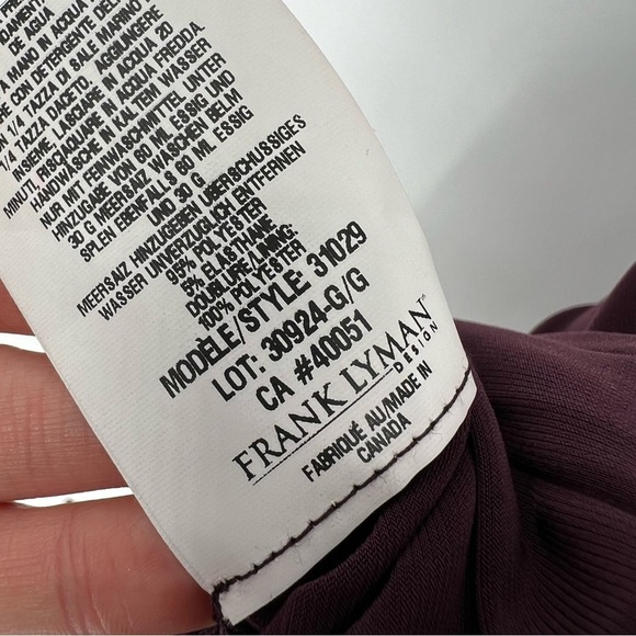 NWT Frank Lyman Women's‎ Wine Merlot Maroon Dress Style 31029 SZ 10 - Picture 14 of 16